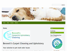 Tablet Screenshot of bennettscarpetcleaningaz.com